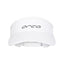 Orca Unisex Visor in white, front view with grey Orca logo
