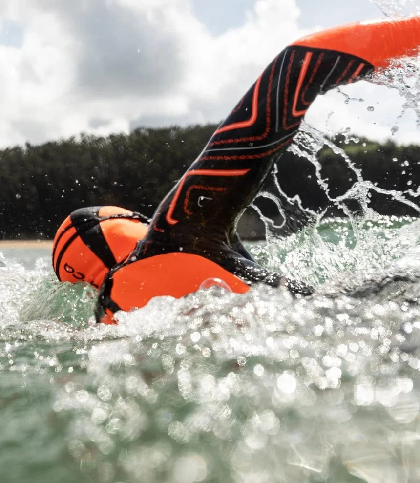 Orca Wetsuit Hoods Hi-Vis Neoprene Hood - Orange