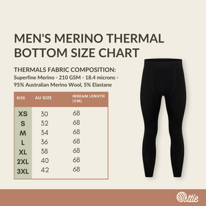 Ottie Merino Men's Merino Thermal Bottoms