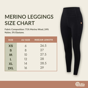 Ottie Merino Women's Leggings Merino Leggings
