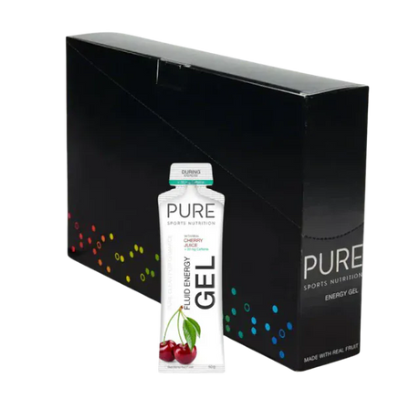 Puresport Energy Gel Box of 18 / Cherry 50g Fluid Energy Gel 50EGCY-INNER