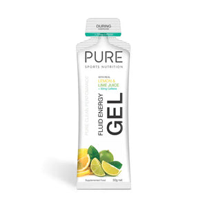 Puresport Energy Gel Single (50g) / Lemon Lime Caffeine 50g Fluid Energy Gel 50EGLLC