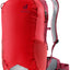 Deuter Race 16 in Cherry Masala, red cycling pack with darker red trim