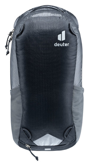 Deuter Race 8 in Black, straight-on front view