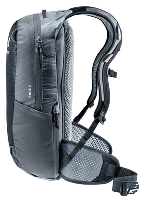 Deuter Race 8 side view of the harness and hip fin