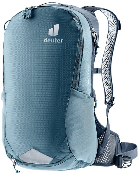 Deuter Race Air 10 in Atlantic Ink, slate blue bike pack, front view