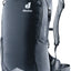 Deuter Race Air 10 bike backpack in Black, front three-quarter view