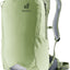Deuter Race Air 14+3 in Mineral Grove, pale green bike backpack