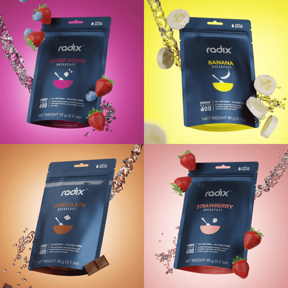 Radix Dehydrated Meals FODMAP Breakfast Meals