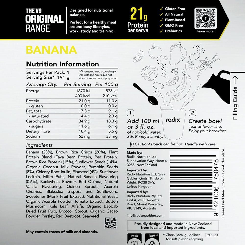 Radix Dehydrated Meals Original Breakfast Meals v9.0