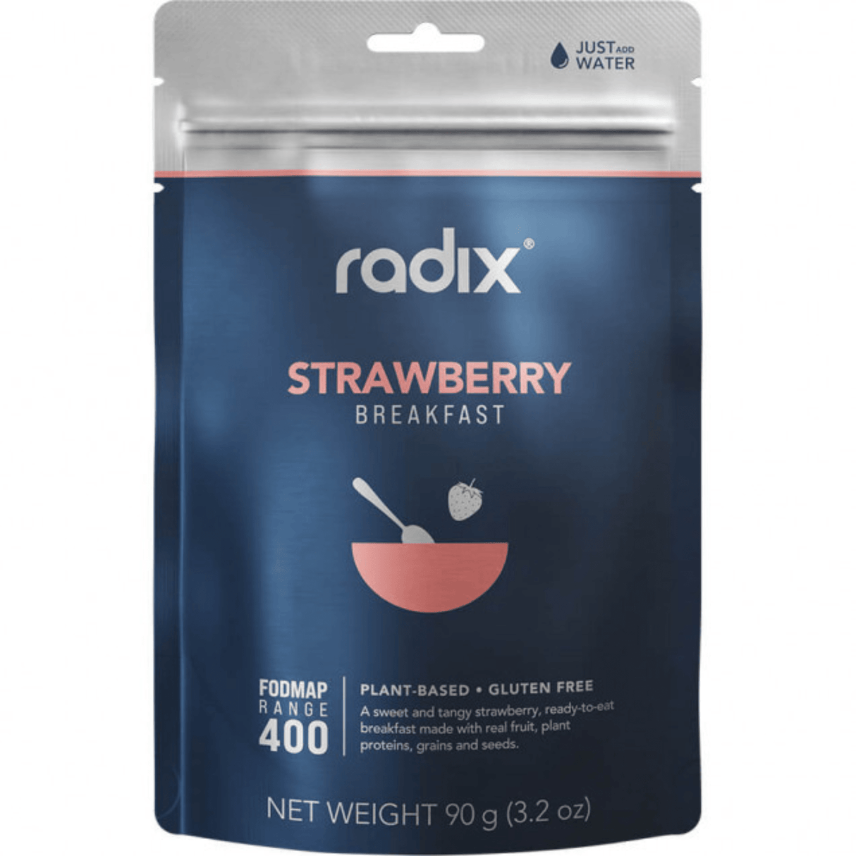 Radix Dehydrated Meals Single Serve 400kcal / Strawberry FODMAP Breakfast Meals 9421036752496