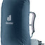 Deuter Raincover I in Ara navy fitted over a daypack