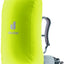 Deuter Raincover I in Neon yellow fitted over a daypack