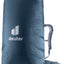 Deuter Raincover III in Ara, deep blue, fitted over a large trekking backpack