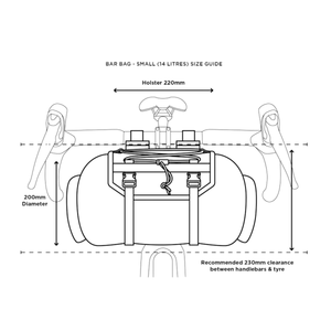 Restrap Bicycle Barbag Bikepacking Barbag + Dry Bag