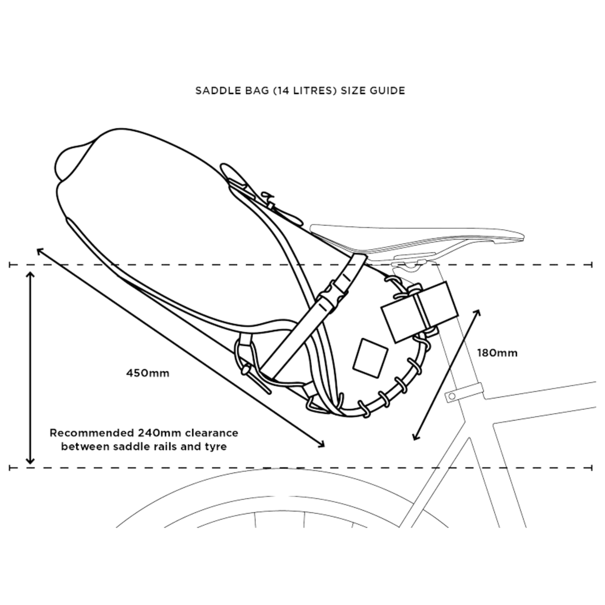 Restrap Saddle bag Bikepacking Saddle Bag + Dry Bag