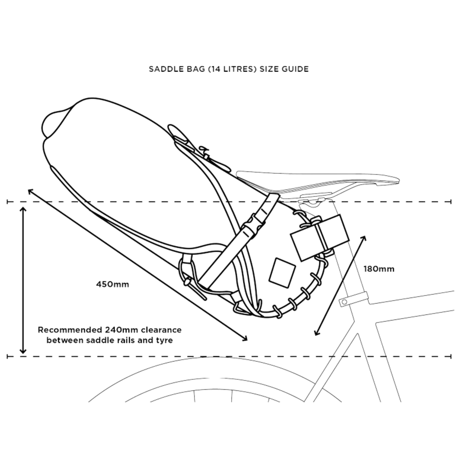 Restrap Saddle bag Bikepacking Saddle Bag + Dry Bag