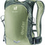 Deuter Rogla 5 vest-style bike pack in Grove Ivy, olive and dark green, front view