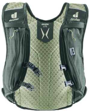 Inside of the Deuter Rogla 5 harness showing the mesh Lite back and two sternum straps