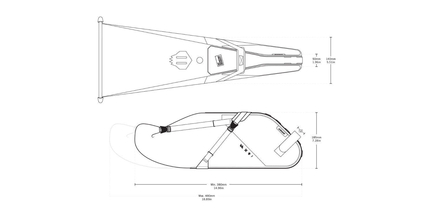 Roll-Top Saddle Bikepacking Bag