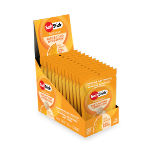 SaltStick Electrolyte Tablets 12 Pack / Orange Fastchews Chewable Electrolyte Tablets 12-03-1010-12