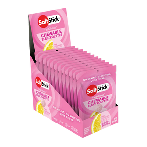 SaltStick Electrolyte Tablets 12 Pack / Pink Lemonade Fastchews Chewable Electrolyte Tablets SS-12-A010-12
