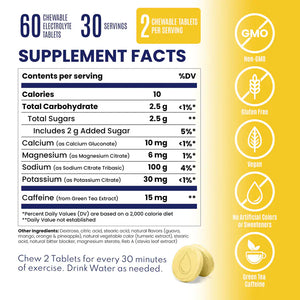 SaltStick Electrolyte Tablets Fastchews Chewable Electrolyte Tablets