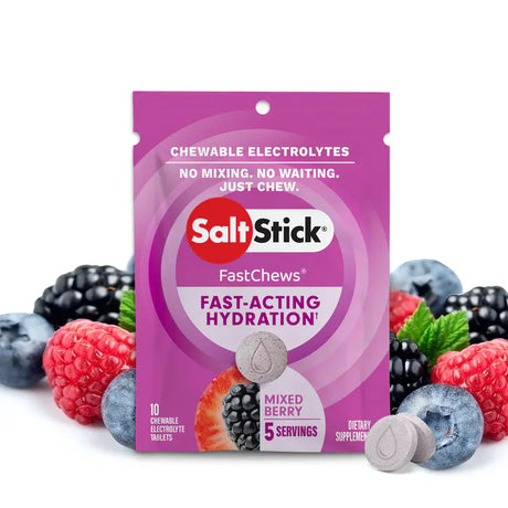 SaltStick Electrolyte Tablets Single / Mixed Berry Fastchews Chewable Electrolyte Tablets 12-03-5010
