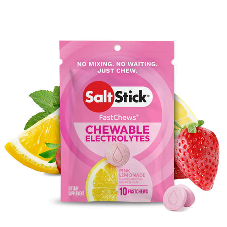 SaltStick Electrolyte Tablets Single / Pink Lemonade Fastchews Chewable Electrolyte Tablets SS-12-A010