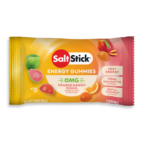 SaltStick Energy Chews Single / OMG! (Orange Mango Guava) Energy Gummies SS-10-6060