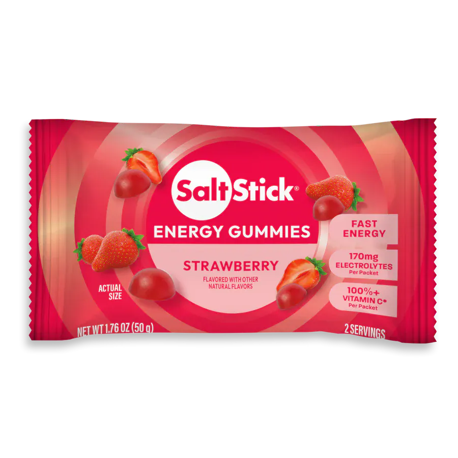 SaltStick Energy Chews Single / Strawberry Energy Gummies SS-10-6010