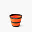 Sea to Summit Frontier UL Collapsible Cup open in Puffin's Bill orange with dark nylon rings