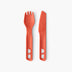 Passage Cutlery Set 2 Piece in Spicy Orange: spork and knife