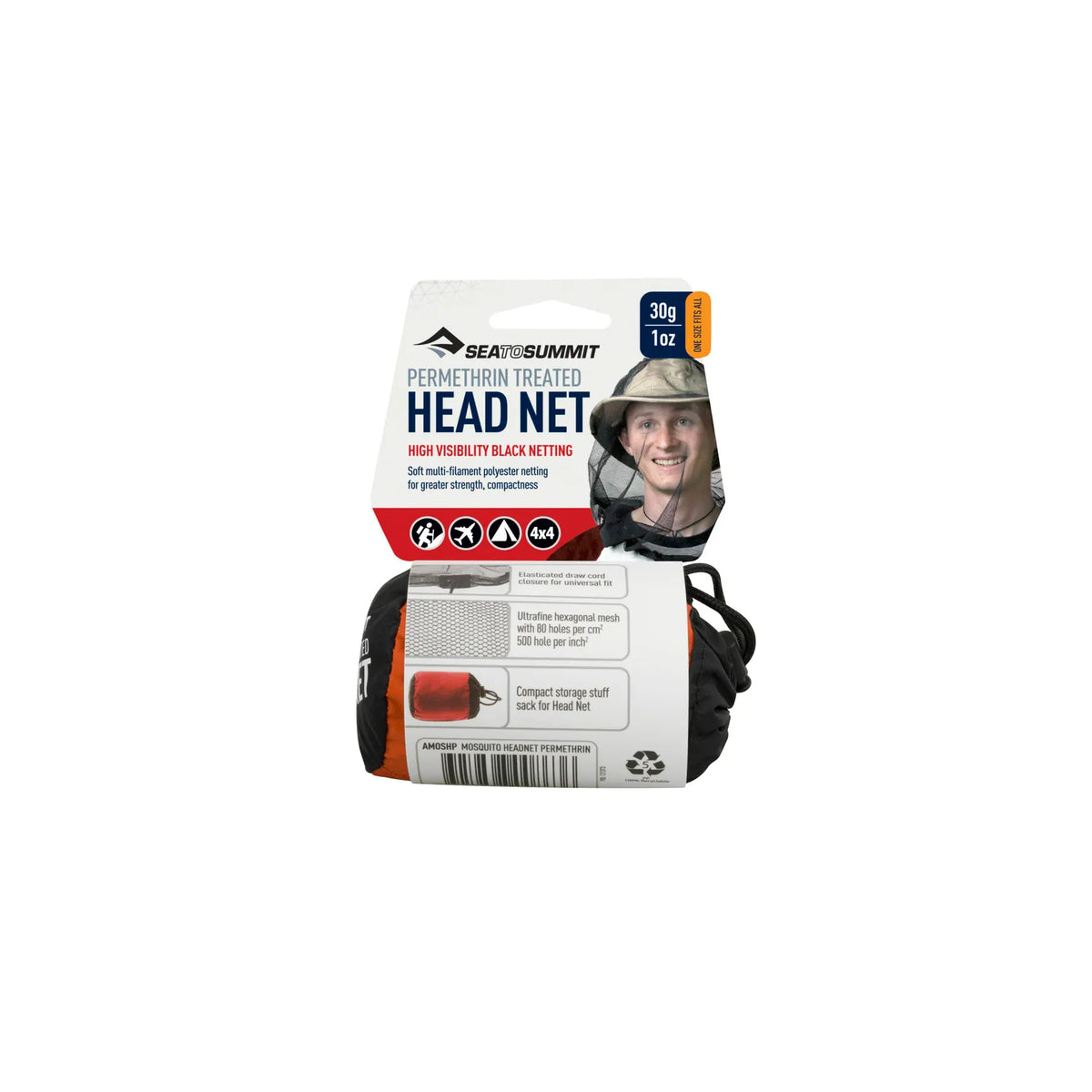 Sea to Summit Mosquito Net Head Net [Permethrin] AMOSHP