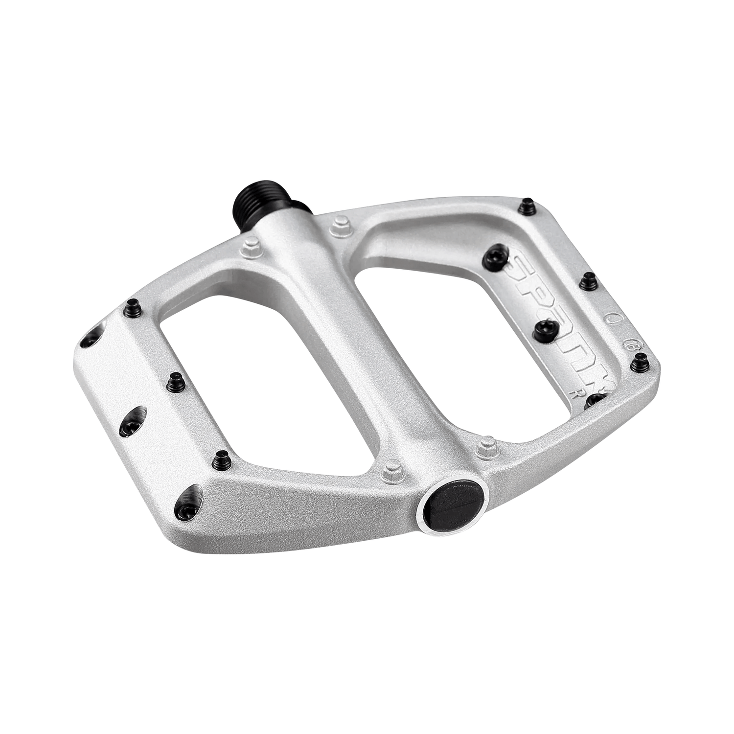 Spank Bicycle Pedal Raw Silver Spoon DC Flat Pedals SPA-E02005AM00BZSPK