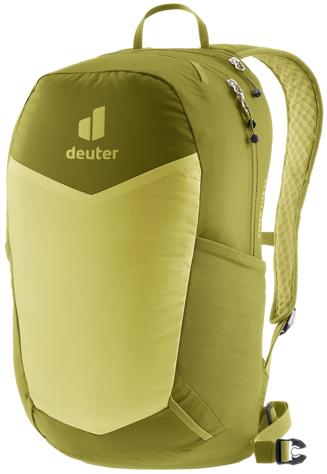 Deuter Speed Lite 13 in Linden Cactus, lime and olive green front three-quarter view