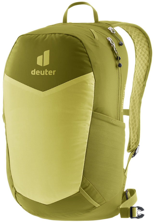 Deuter Speed Lite 13 in Linden Cactus, lime and olive green front three-quarter view