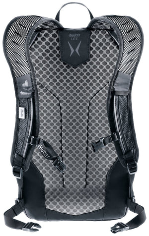 Back of the Deuter Speed Lite 17 showing the Lite back padding and perforated shoulder straps