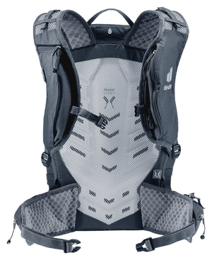Back of the Deuter Speed Lite Pro 17 SL showing the LiteAir back panel and hip fins