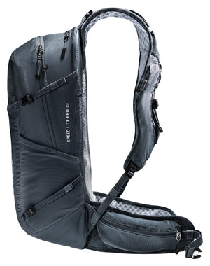 Deuter Speed Lite Pro 19 side view with compression straps and mesh side pocket