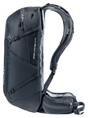Deuter Speed Lite Pro 23 SL side view with compression straps and side pocket