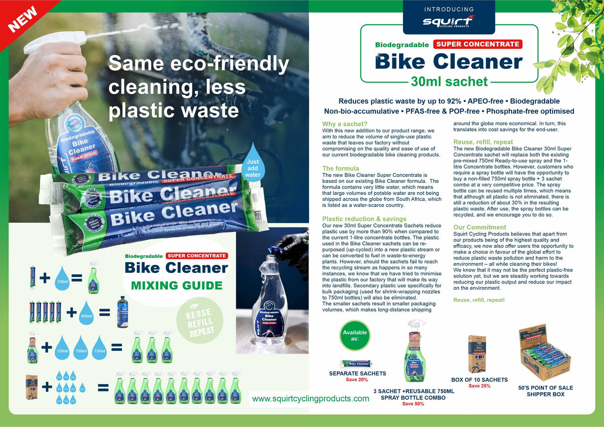 Squirt Bike Cleaner Squirt Bike Cleaner SQBC-750-3SC