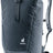 Deuter Stepout 22 roll-top backpack in Black, front three-quarter view with buckled roll-top