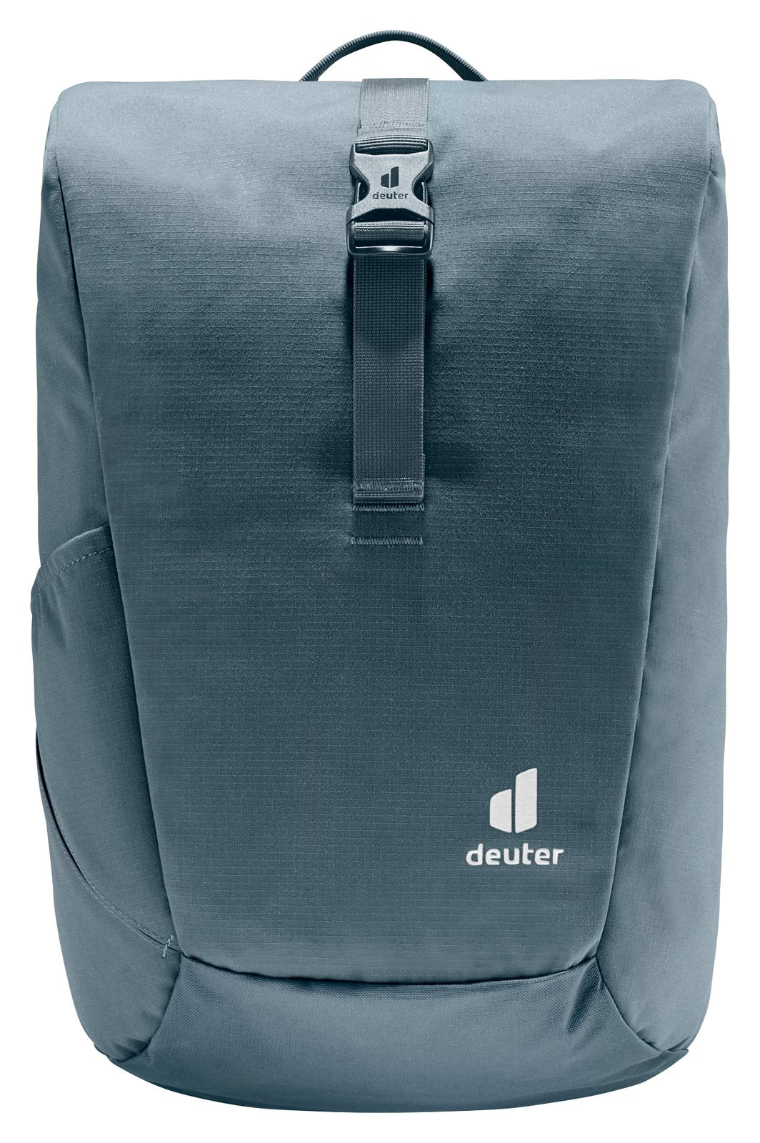 Deuter Stepout 22 straight-on front view with the roll-top buckled down