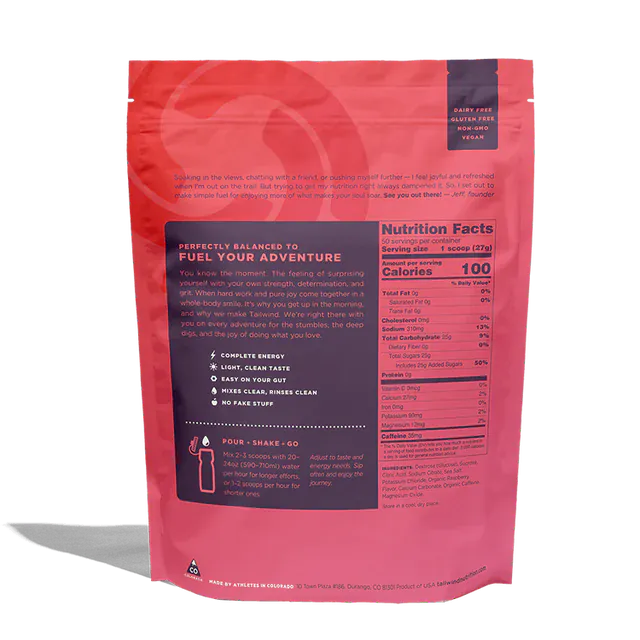Tailwind Nutrition Sports Drinks Endurance Fuel Drink Mix