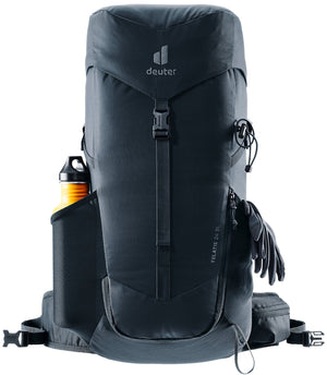 Deuter Telatie 24 SL in Black with a drink bottle in the side pocket