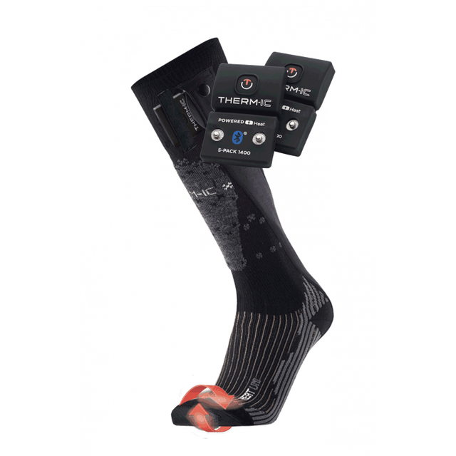 Therm-ic Heated Socks Heat Fusion Uni + S-pack 1400 BT