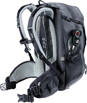 Deuter Trans Alpine 22 SL with a pump in the zipped side pocket