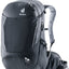 Deuter Trans Alpine 24 bike touring backpack in Black, front three-quarter view