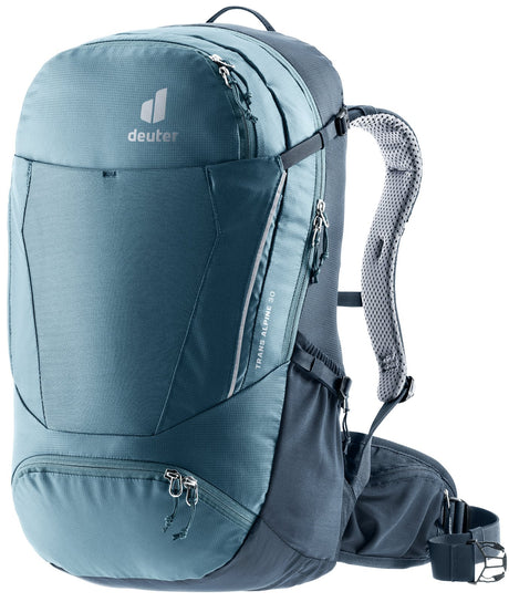 Deuter Trans Alpine 30 in Atlantic Ink, blue-grey bike pack with navy base